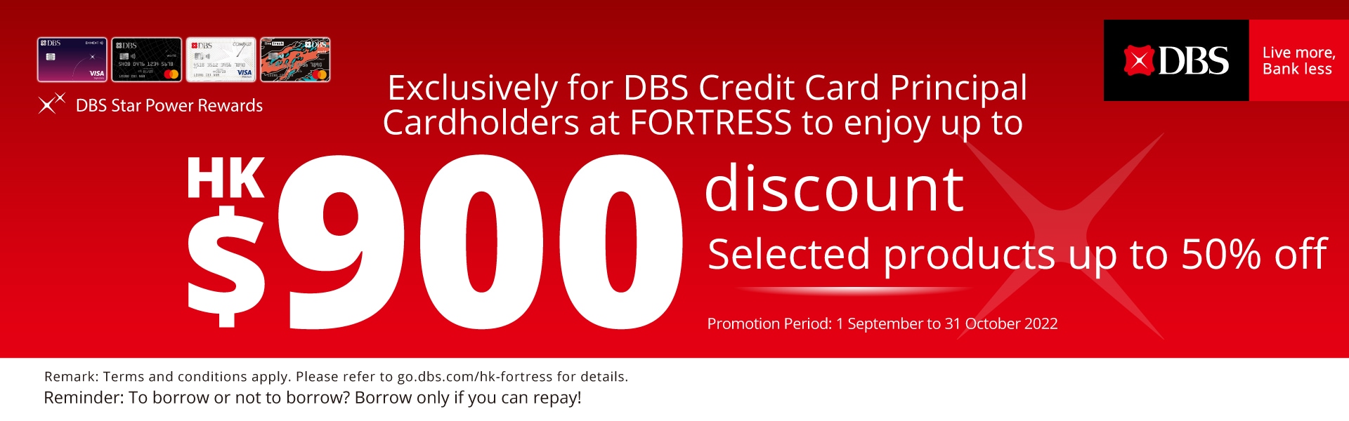 DBS Credit Card Exclusive Offer FORTRESS